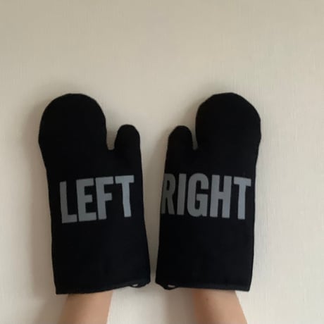 DRESSSEN MTBK2  LEFT/ RIGHT MITTEN(ミトン) BLACK COLOR ※GREY ロゴ
