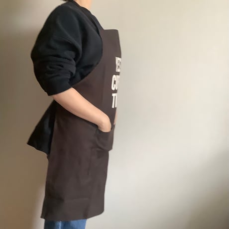 DR(DB)3 “YES！CURRY TIME！“APRON (生成りロゴ)  DARK BROWN COLOR