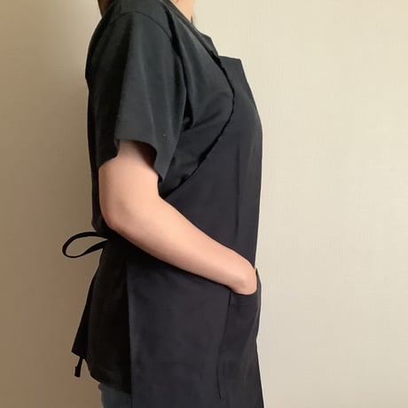 ADULT APRON DR(DARK NAVY)0   "NON TITLE“ DARK NAVY  COLOR ※こちらのエプロンは無地です。