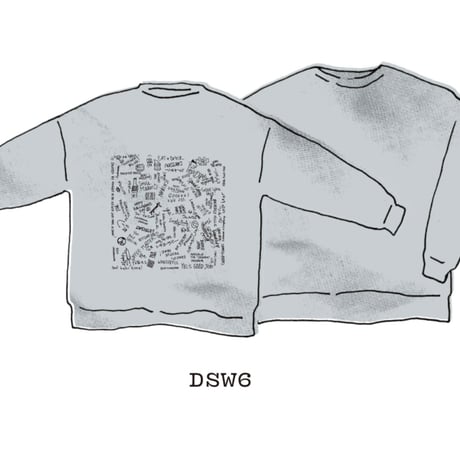 DSW5  DRES“SPECIAL”SSEN  SWEAT  SHIRTS  “ARCHIVE DESIGN ”  (GREY  COLOR  )