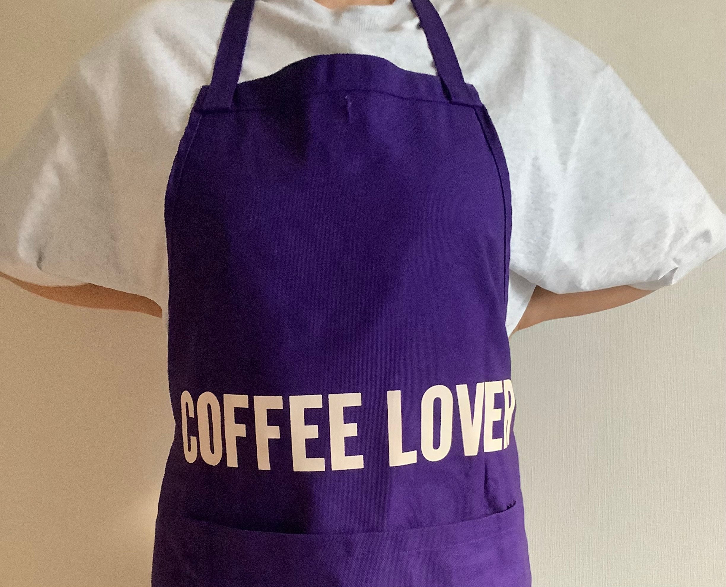 REVERSIBLE APRON“コーヒーラバー/ COFFEE LOVER ”PURPLE