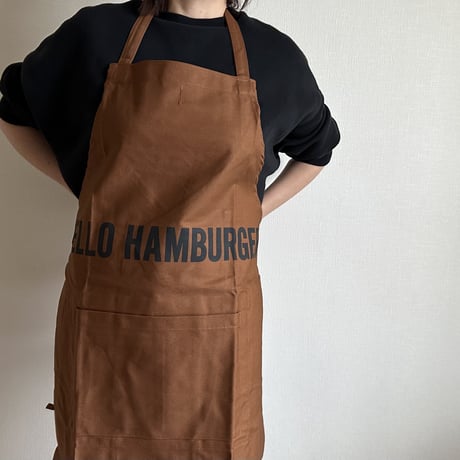 DRESSSEN  DRVBRN5 REVERSIBLE  APRON“HELLO HAMBERGER/HELLO JUICY (リバーシブルエプロン)