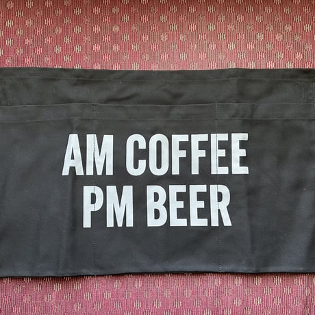 DRESSSEN  LWB1 LOWER WALL APRON  "AM COFFEE PM BEER"(腰巻きエプロンです)  BLACK COLOR