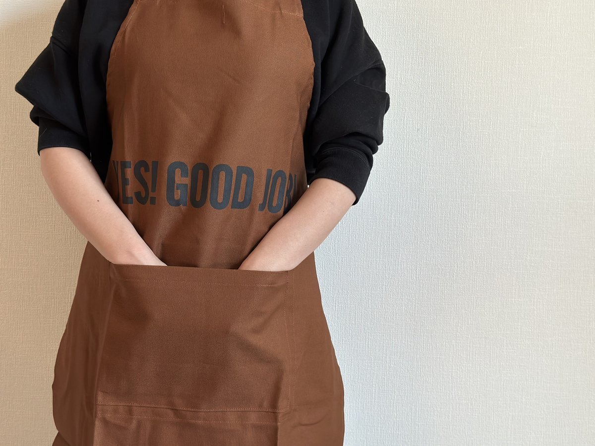 DRESSSEN DRVBRN7 REVERSIBLE APRON“YES！GOOD J