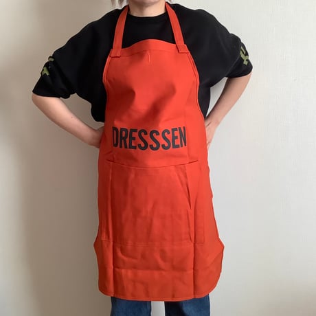 DRVNO8 REVERSIBLE  APRON“ドレスセン/ DRESSSEN      NEW ORANGE