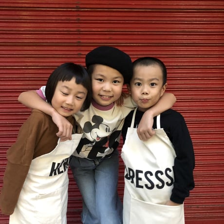 👦👧DRESSSEN KD11 KIDS APRON  "STRAIGHT UP"(※キッズエプロンです)
