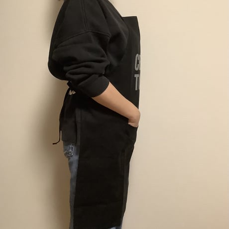 [🌟新発売] ADULT APRON  ”SKATE BOADS ARE MAGIC“ BLACK COLOR ※GREYロゴ