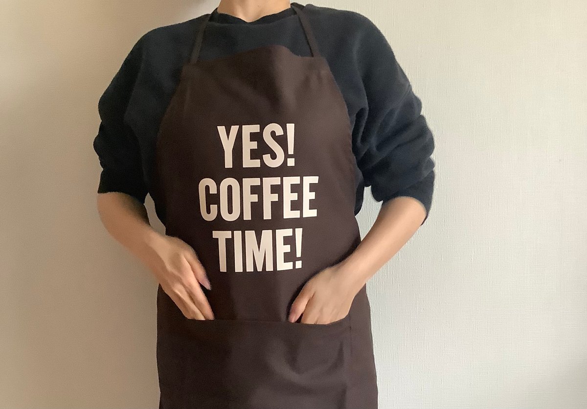 ✴️[新発売]DRESSSEN DR(DB)4”“YES！COFFEE TIME！“APRON