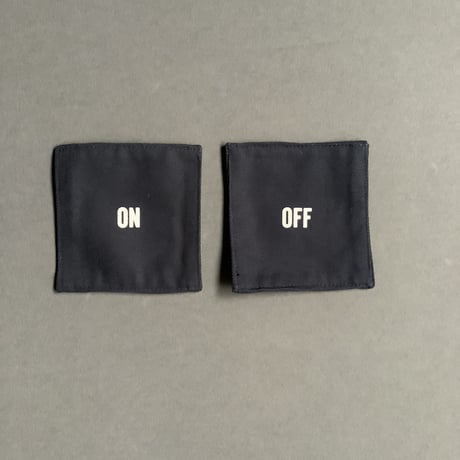 COAN2 REVERSIBLE COASTER “ON/OFF” (DARK NAVY COLOR)※５枚セットです。