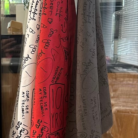 10B3  “10YEARS BANDANA “  (RED COLOR)