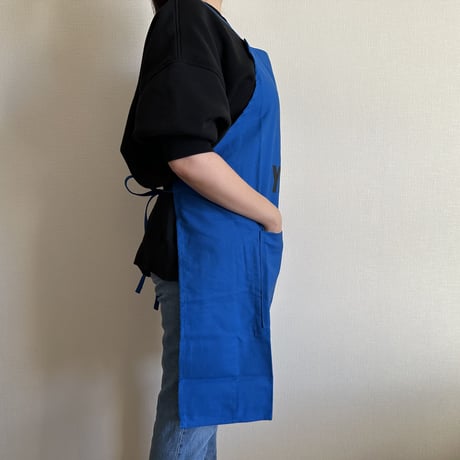 DRESSSEN  DRVBLU2 REVERSIBLE  APRON“YES/NO THANK YOU※NOには➖線があります。(リバーシブルエプロン)