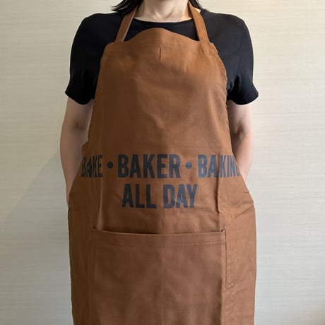 DRESSSEN  DRVBRN1   REVERSIBLE  APRON“BAKE・BAKER・BAKING ALL DAY/FRESH BAKERY