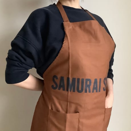 WPB7 DAY USE W POCKET  APRON   “SAMURAI SPIRIT”※正面に二つのポケット