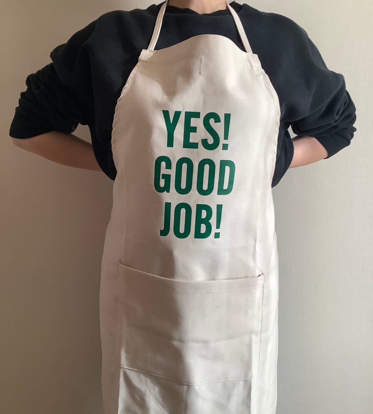 値下げ未使用・ドレスセンDRESSSEN YES! GOOD JOB! エプロン 🌸[新発売]DRESSSEN DR(DB)2 ”“YES！ GOOD JOB！“APRON (