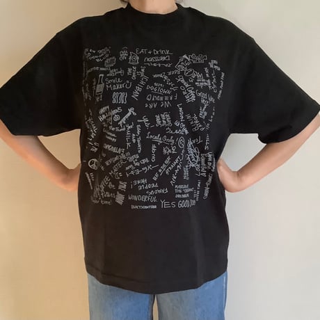 DSS2 DRES“SPECIAL”SSEN    ARCHIVE デザイン　  T-SHIRTS (グレー色ロゴ) BLACK COLOR