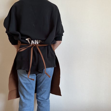DRESSSEN  DRVBRN7  REVERSIBLE  APRON“YES！GOOD JOB！/ DRESSSEN“(リバーシブルエプロン)BROWN  COLOR