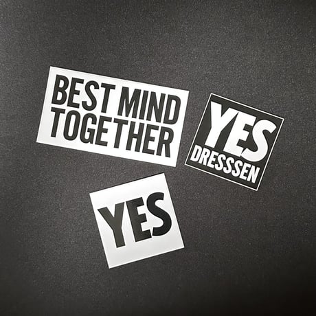 DST1 ステッカー3枚セット(YES、YES DRESSSEN、BESTMIND TOGETHER)