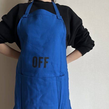 DRESSSEN  DRVBLU1 REVERSIBLE  APRON“ON/OFF(リバーシブルエプロン)