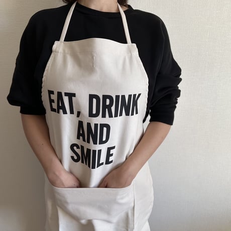ADULT APRON #7  EAT,DRINK AND SMILE