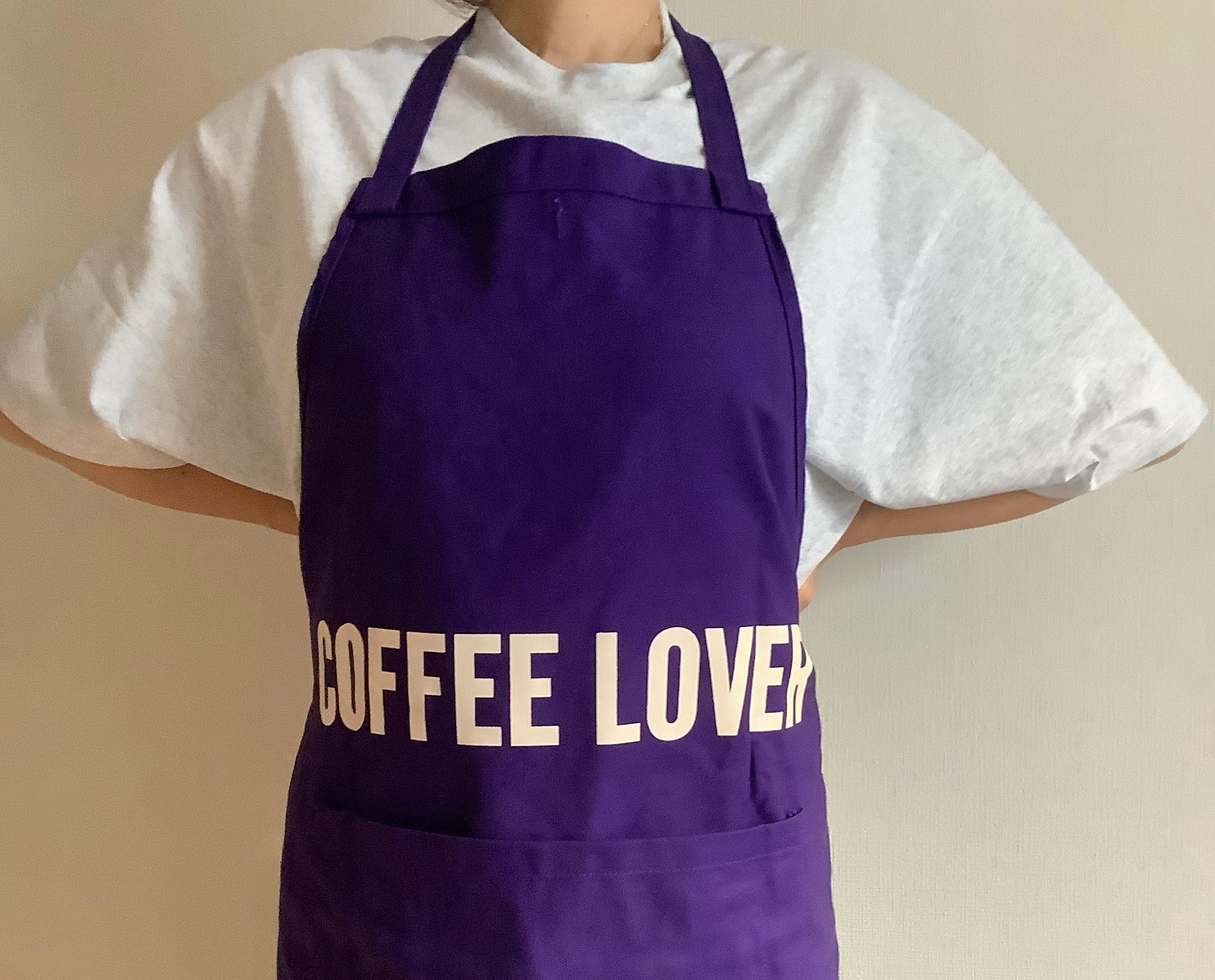 REVERSIBLE APRON“コーヒーラバー/ COFFEE LOVER ”PURPLE