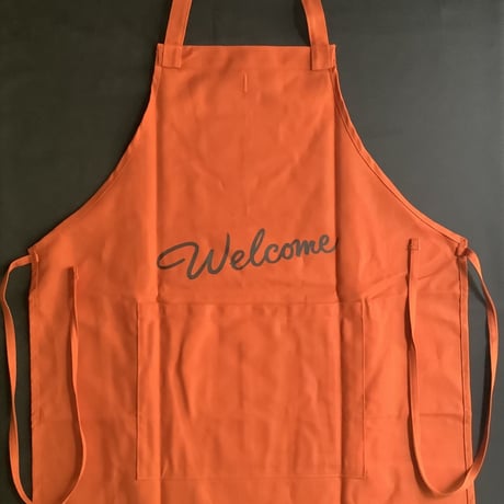 DRVNO7  REVERSIBLE  APRON“ウェルカム/Welcome  NEW ORANGECOLOR