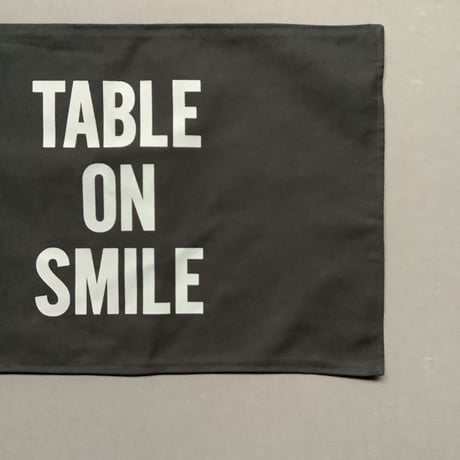 REVERSIBLE PLACE MAT REVMBK11   “YES！GOOD JOB！/TABLE ON SMILE (BLACK  COLOR)