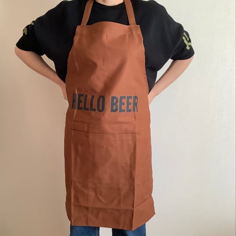 DRESSSEN  DRVBRN2 REVERSIBLE  APRON“HELLO BEER/ALL NIGHT LONG”(リバーシブルエプロン)