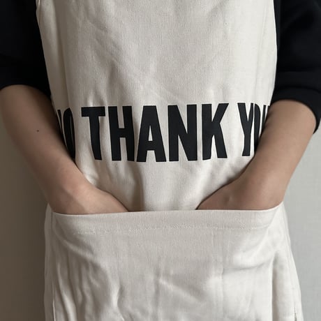 DRV1 REVERSIBLE  APRON“YES /NO THANKYOU(リバーシブルエプロン)