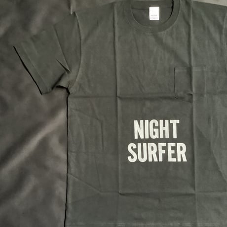 DRESSSEN  DSSB4 DRES“SPECIAL”SSEN   ”NIGHT SURFER“ T-SHIRTS (GREYロゴ) ●BLACK COLOR