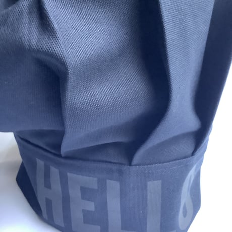 CCDN2 CHEF’S CAP  “HELLO”(ダークネイビーカラー)