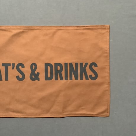 REVERSIBLE PLACE MAT REVMBR1 “YES/EATS ＆DRINKS(BROWN  COLOR)