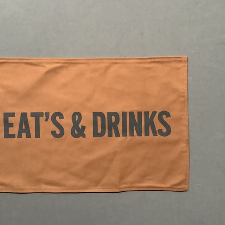 REVERSIBLE PLACE MAT REVMBR1 “YES/EATS ＆DRINKS(BROWN  COLOR)