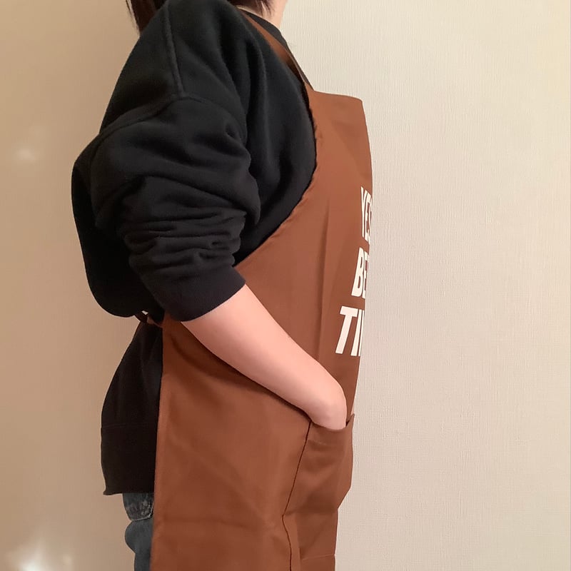 ADULT APRON YES! BEER TIME！ ※生成色ロゴ | DRESSSEN公