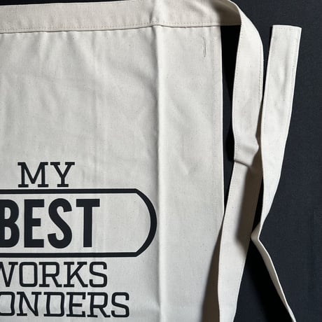 DRESSSEN lower wall long apron   LWL16 “MY BEST WORK WONDERS”  (腰巻きエプロンです)