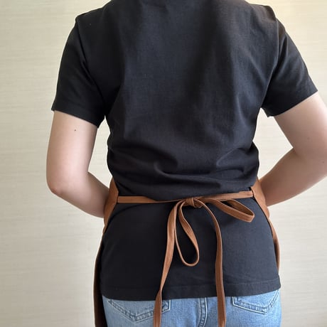 WPB5  DAY USE W POCKET  APRON   “NIGHT SURFER“ BROWN COLOR ※正面に二つのポケットがございます