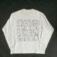 DL4  “LONG SLEEVE TーSHIRTS” ARCHIVE DESIGN”  GREY  COLOR  ※ブラックロゴ