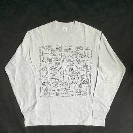 DL4  “LONG SLEEVE TーSHIRTS” ARCHIVE DESIGN”  GREY  COLOR  ※ブラックロゴ