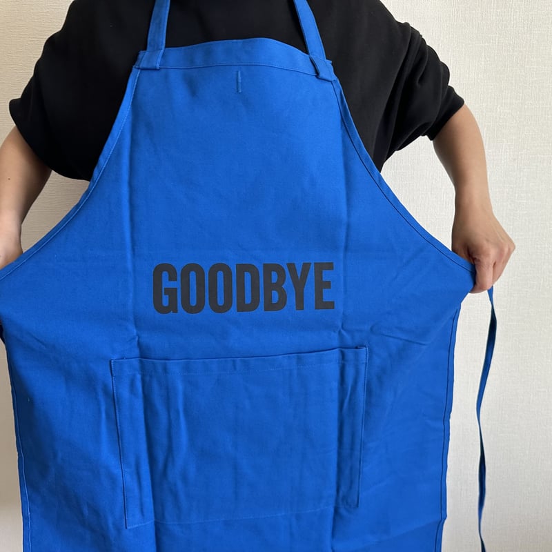 DRESSSEN DRVBLU5 REVERSIBLE APRON“HELLO/GOODB DRESSSEN DRVBLU5 REVERSIBLE APRON“HELLO/GOODB
