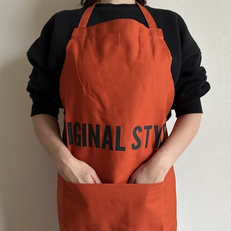 DRESSSEN  DRVNO2 REVERSIBLE  APRON“ORIGINAL STYLE/LOCAL STYLE”(リバーシブルエプロン)  NEW ORANGE