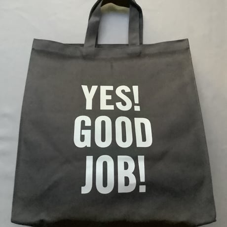 DRESSSEN  MARKET BAG NEW LARGE MKTNL2 “YES！GOOD  JOB！” (BLACK  COLOR)