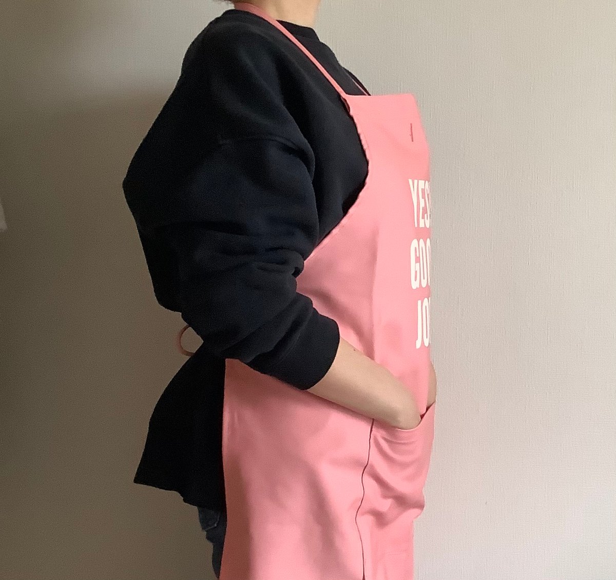 ✴️[新発売]DR(PK)2 ”YES！GOOD JOB！“ APRON (生成りロゴ)P