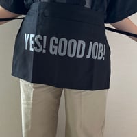DRESSSEN  LWB3  LOWER WALL APRON  "YES！GOOD JOB！"(腰巻きエプロンです)  BLACK COLOR