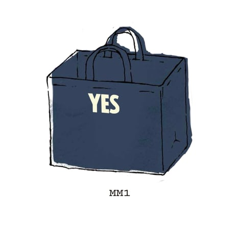 [🌟新発売] MARKET BAG “NEW MEDIUM”  ”YES“MM1  ( DARK  NAVY  COLOR )