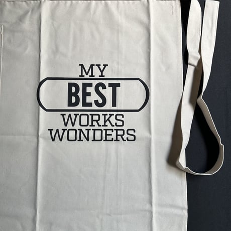 DRESSSEN lower wall long apron   LWL16 “MY BEST WORK WONDERS”  (腰巻きエプロンです)