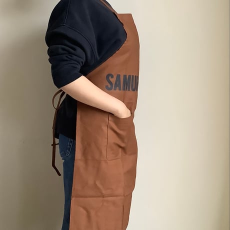 WPB7 DAY USE W POCKET  APRON   “SAMURAI SPIRIT”※正面に二つのポケット