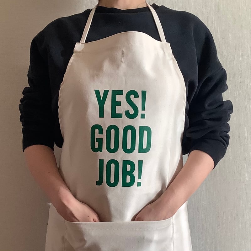 新品 定価以下 DRESSSEN ADULT APRON YESエプロン ADULT APRON #11 イエス！グッドジョブ！ | DRESSSEN公式