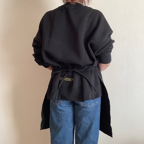 ADULT APRON  DR(BLK)7  ”FRESH MARGARITA“ BLACK COLOR ※GREYロゴ