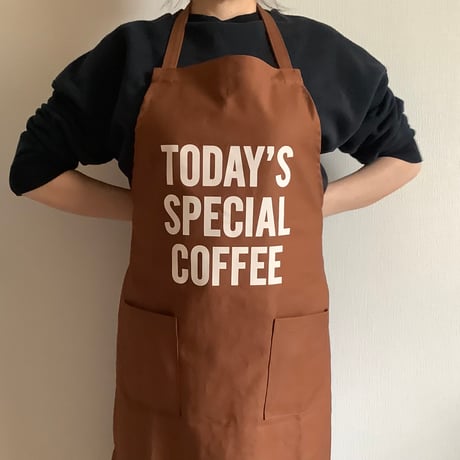 WPB9   DAY USE W POCKET “TODAY‘S SPECIAL COFFEE” (生成りロゴ)