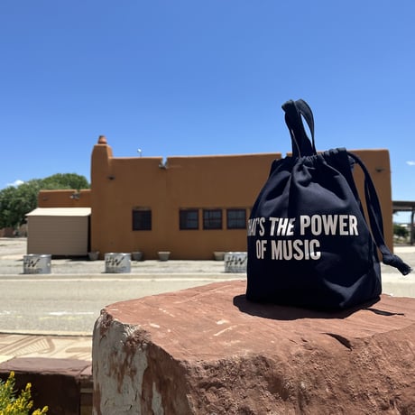 SMDN2 DRESSSEN SMALL DAY BAG “THAT’S THE POWER OF MUSIC“ (DARK NAVY COLOR)