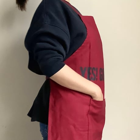 DRESSSEN  DRVBD2 REVERSIBLE  APRON“YES！GOOD JOB！/YES“ DRESSSEN ”リバーシブルエプロン)